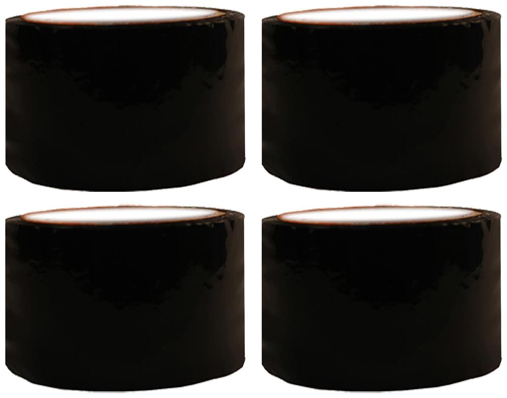 

VCR Black Color Tape - 50 Meters in Length - 72mm 3 Width - 4 Rolls Per Pack
