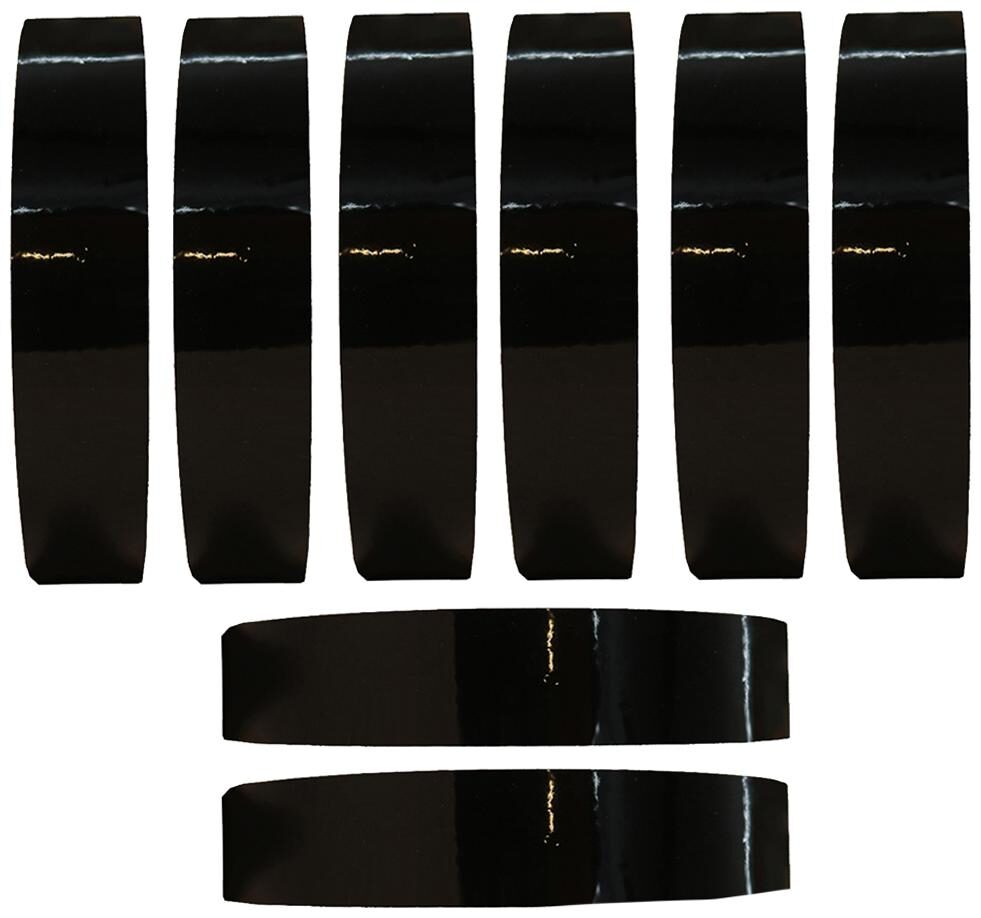 

VCR Black Color Tape - 50 Meters in Length - 18mm 0 75 Width - 8 Rolls Per Pack