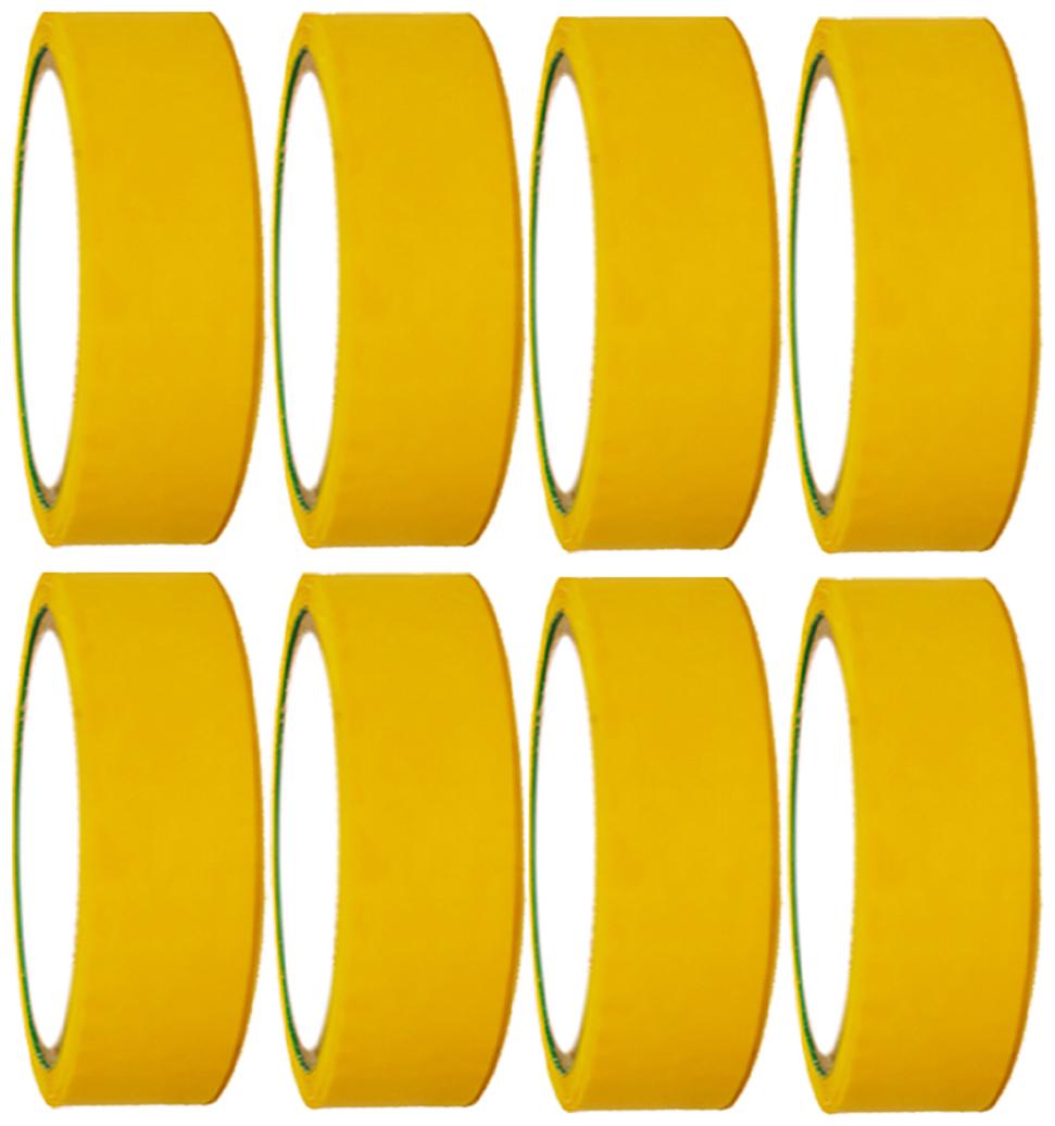 

VCR Yellow Color Tape - 50 Meters in Length - 36mm 1 5 Width - 8 Rolls Per Pack