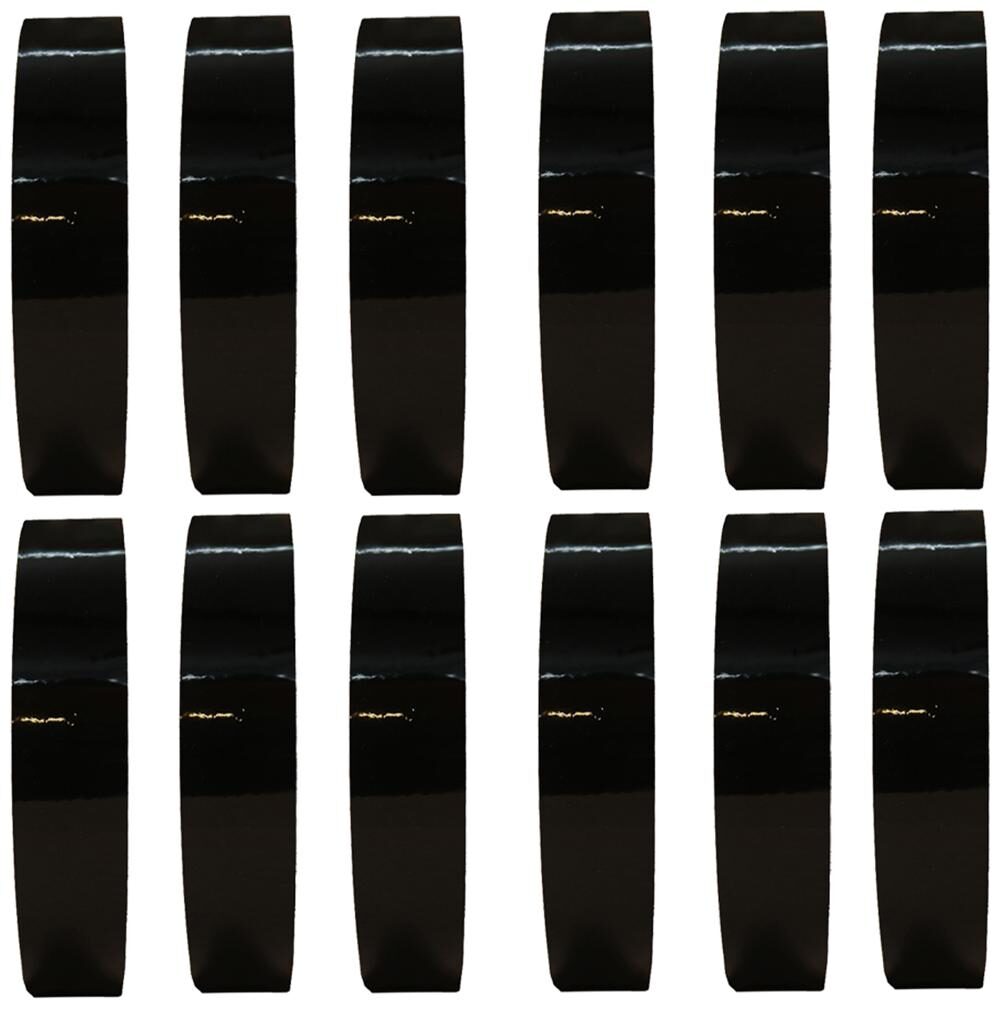 

VCR Black Color Tape - 50 Meters in Length - 24mm 1 Width - 12 Rolls Per Pack