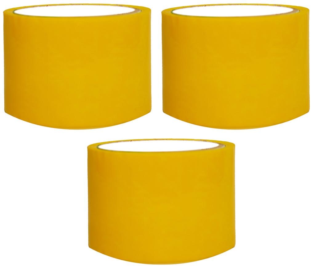 

VCR Yellow Color Tape - 50 Meters in Length - 96mm 4 Width - 3 Rolls Per Pack