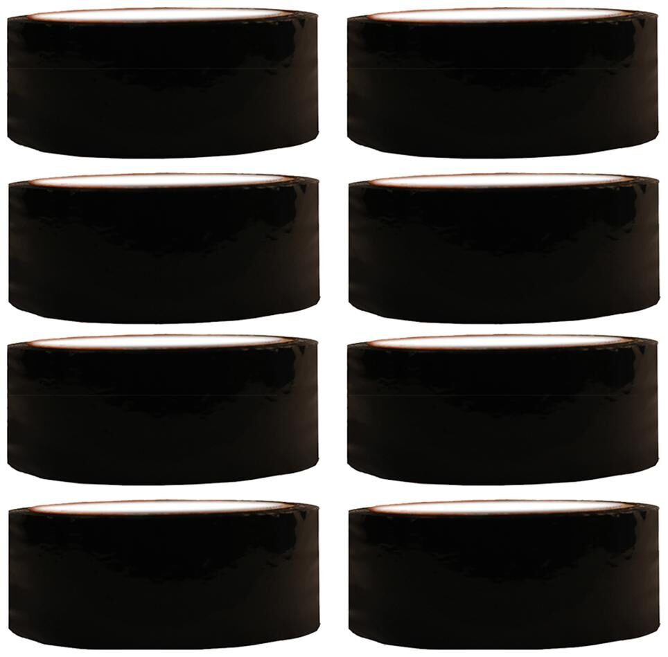 

VCR Black Color Tape - 50 Meters in Length - 36mm 1 5 Width - 16 Rolls Per Pack