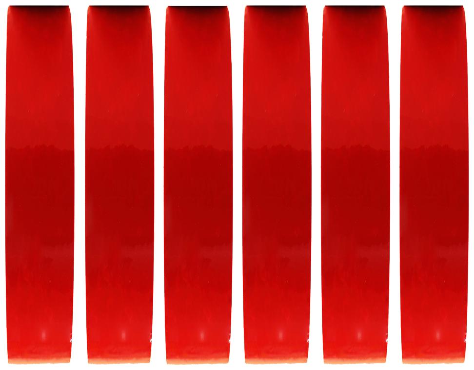 

VCR Red Color Tape - 50 Meters in Length - 12mm 0 5 Width - 6 Rolls Per Pack