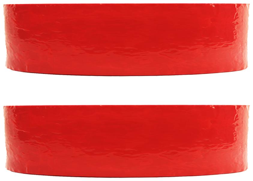

VCR Red Color Tape - 50 Meters in Length - 24mm 1 Width - 2 Rolls Per Pack