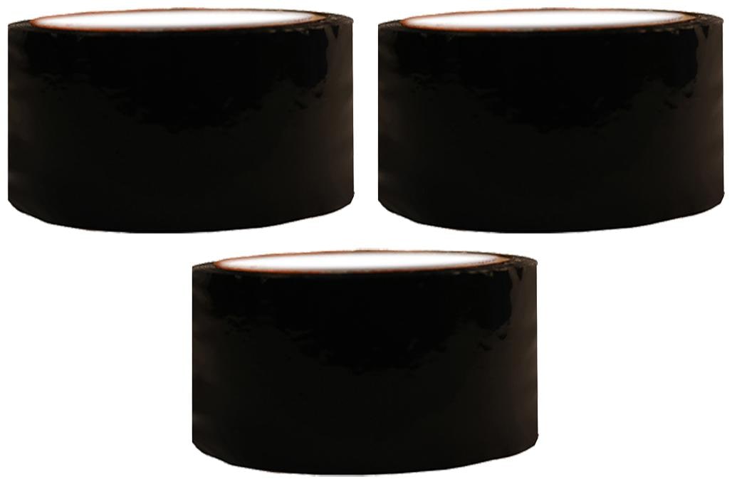 

VCR Black Color Tape - 50 Meters in Length - 48mm 2 Width - 3 Rolls Per Pack