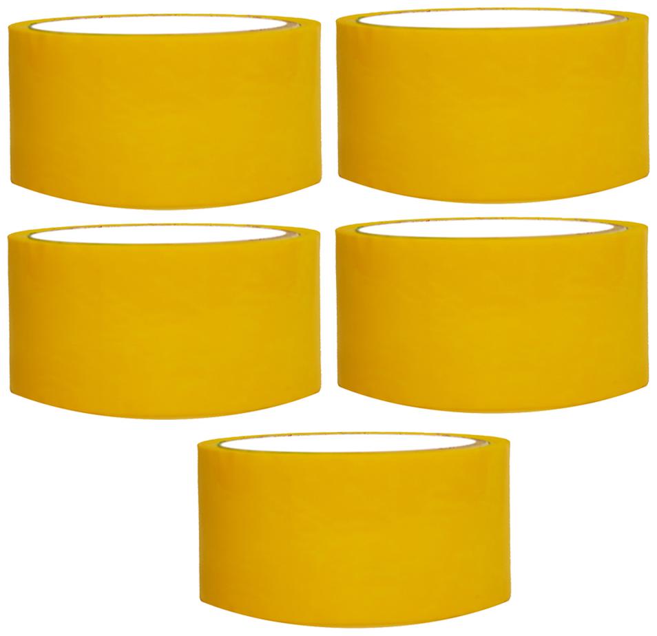 

VCR Yellow Color Tape - 50 Meters in Length - 60mm 2 5 Width - 5 Rolls Per Pack