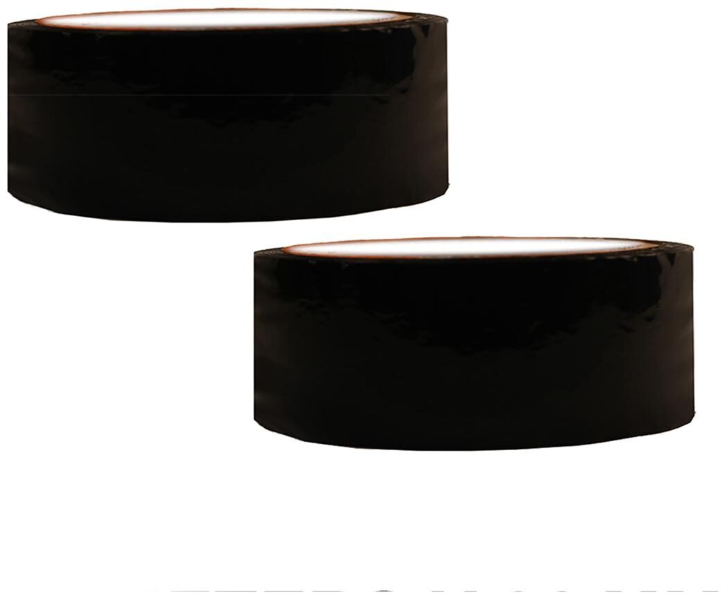 

VCR Black Color Tape - 50 Meters in Length - 36mm 1 5 Width - 2 Rolls Per Pack