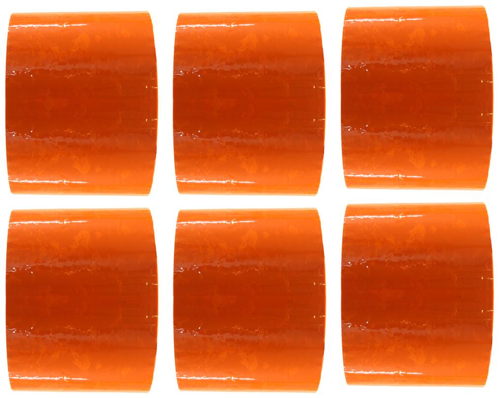 

VCR Orange Color Tape - 50 Meters in Length - 48mm 2 Width - 6 Rolls Per Pack