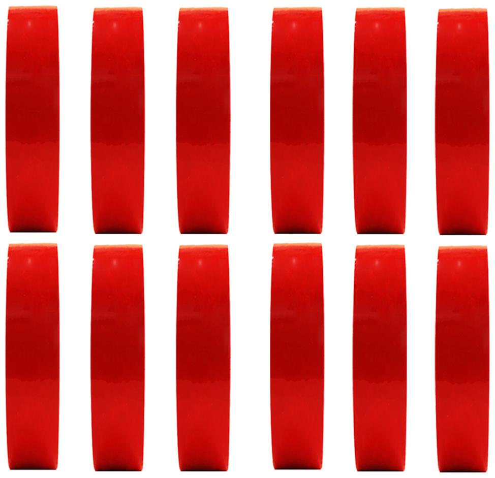 

VCR Red Color Tape - 50 Meters in Length - 24mm 1 Width - 12 Rolls Per Pack