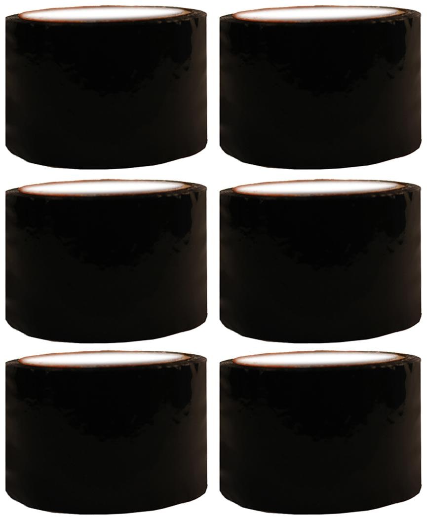 

VCR Black Color Tape - 50 Meters in Length - 96mm 4 Width - 6 Rolls Per Pack