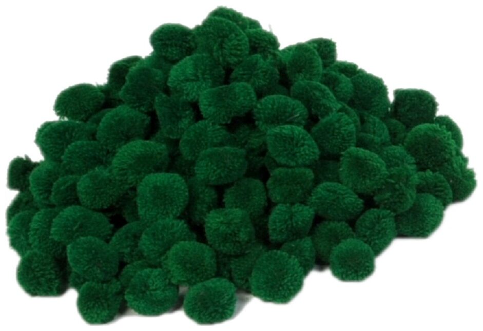 

VFS VARDHMAN Pom Pom Big Wool Balls Green Pack of 50 Used for Art Craft Dresses Room Decoration Jewellery Making etc