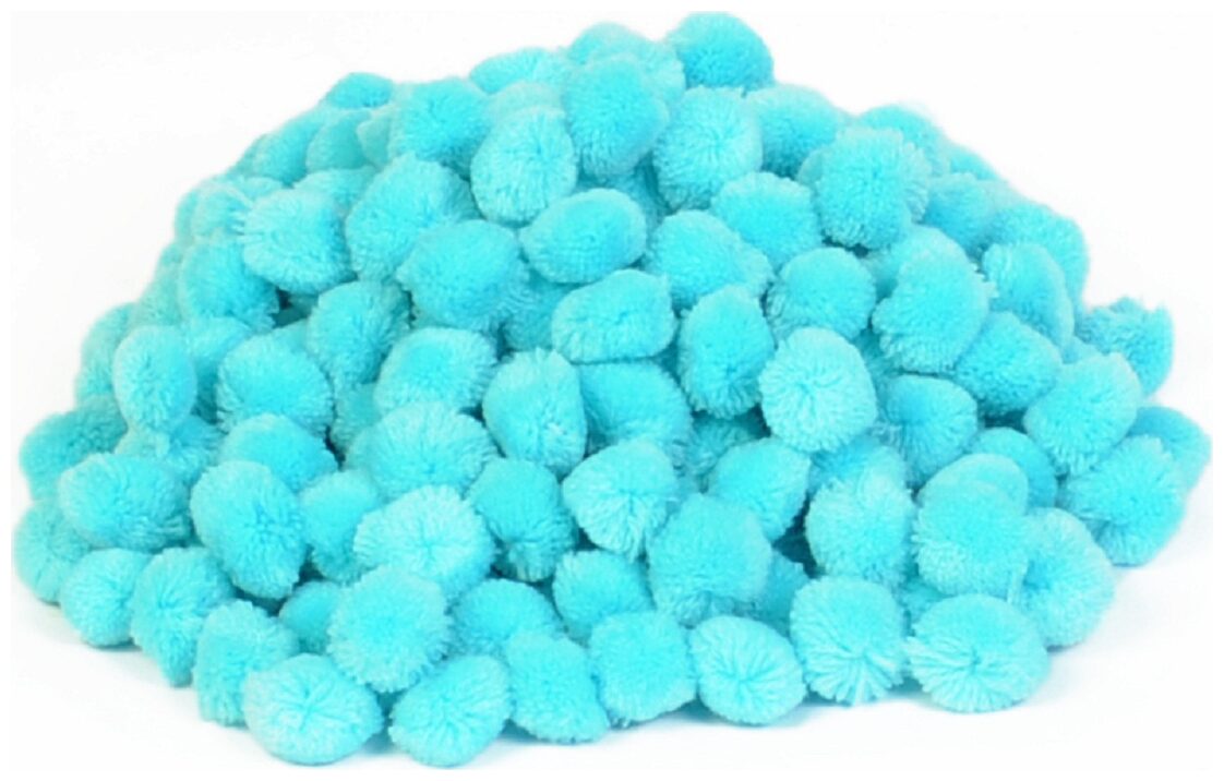 

VFS VARDHMAN Pom Pom Wool Balls Blue Pack of 230 Used for Art Craft Dresses Room Decoration Jewellery Making etc
