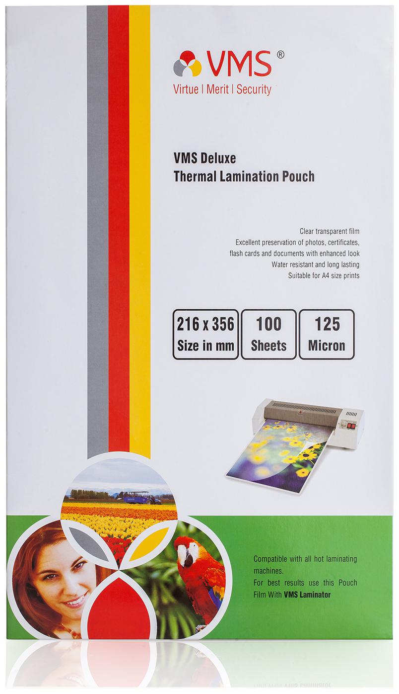 

VMS Deluxe Thermal Lamination Pouch 216x356mm 125 Micron (100 Sheets) for Military Card