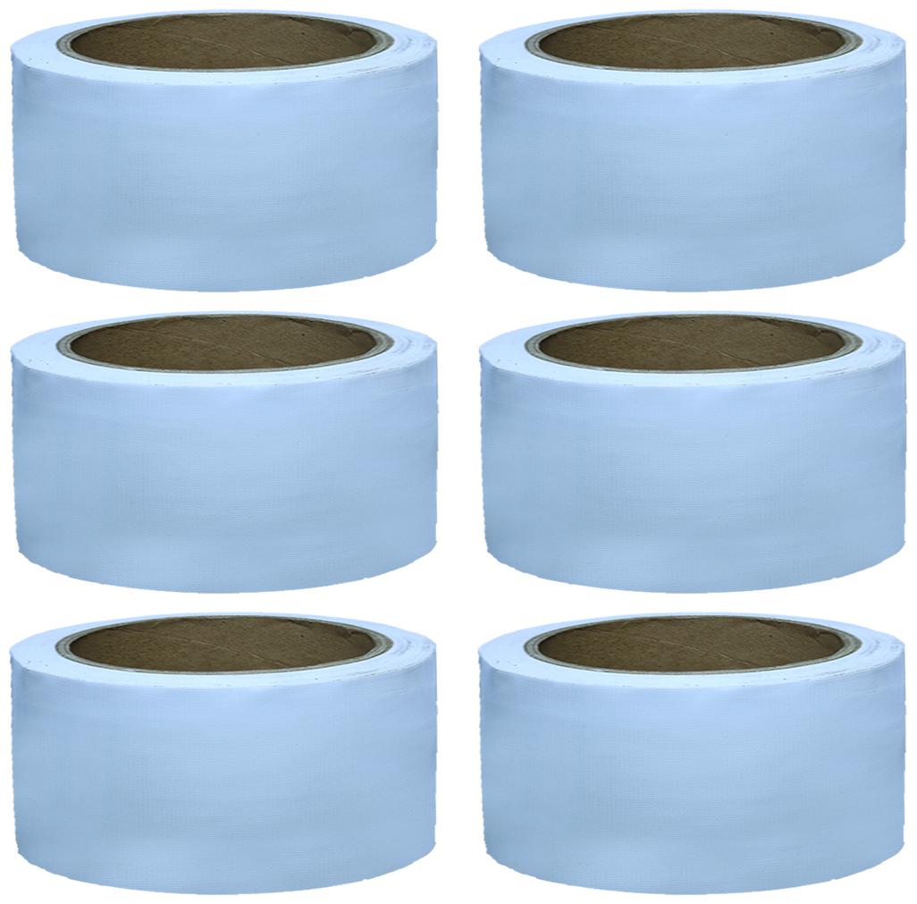 

VCR White Duct Tape - 18 Meters in Length 48mm 2 Width - 6 Rolls Per Pack