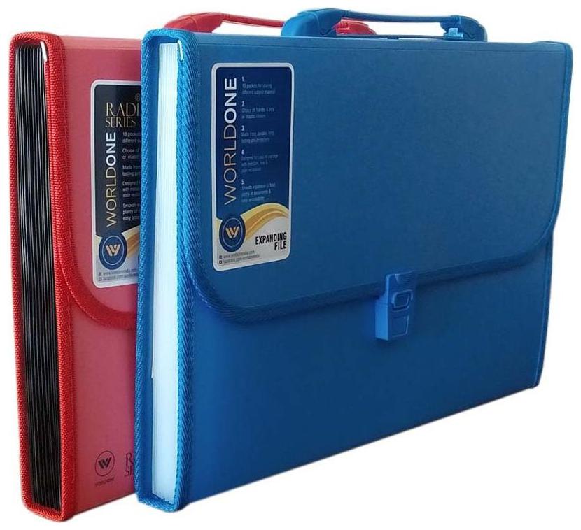 

Worldone Expanding File 13 Pockets Set of 2