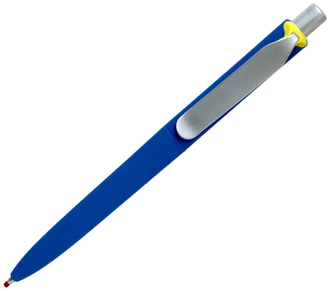 

Write1 Prodir DS8 Switzerland Made Soft Touch Refillable Superdry Gel Pen with Metal Clip (Blue)