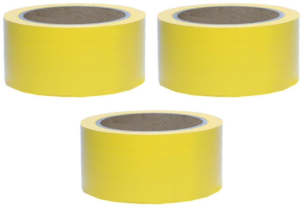 

VCR Yellow Duct Tape - 18 Meters in Length 48mm 2 Width - 3 Rolls Per Pack