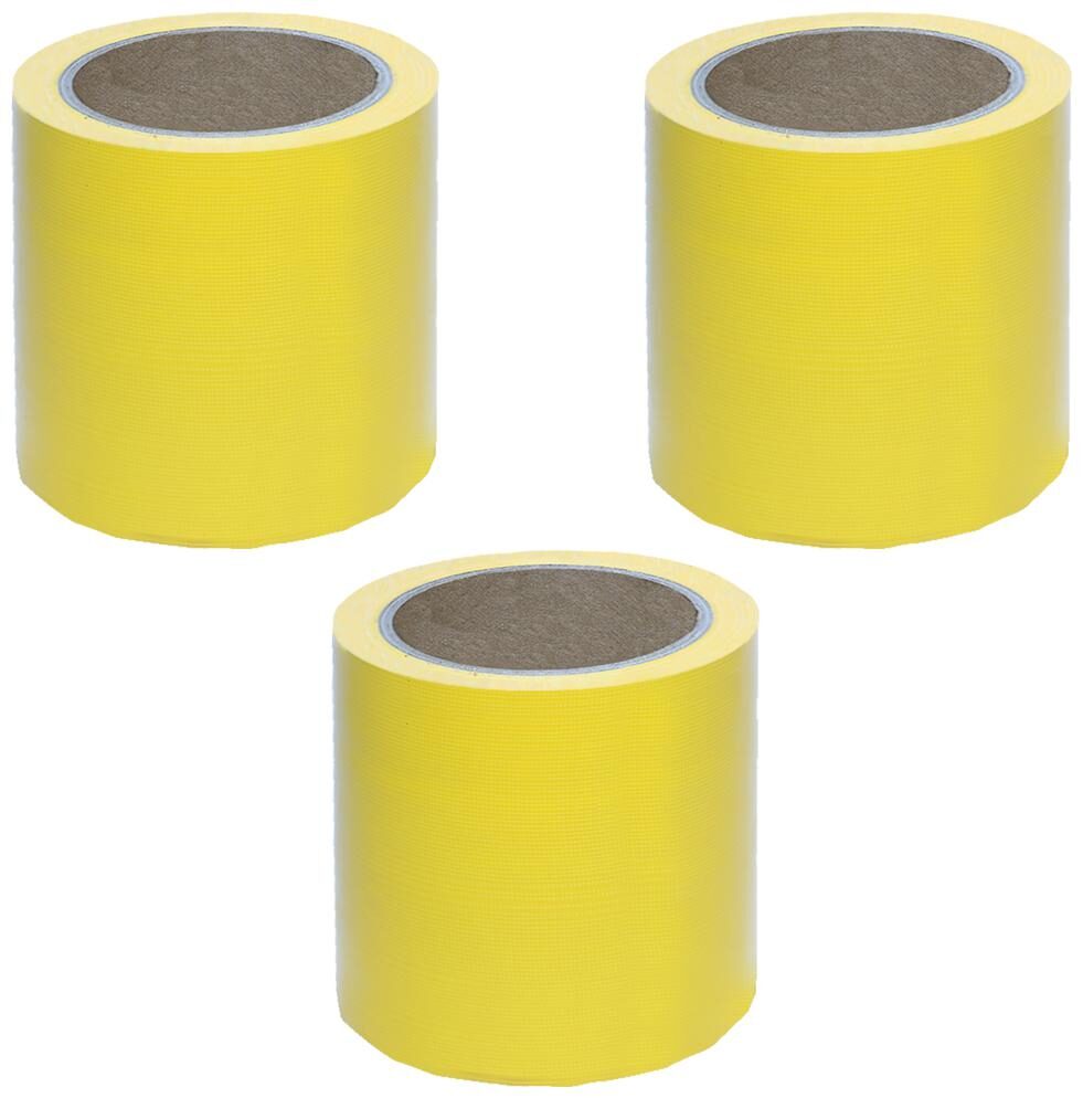 

VCR Yellow Duct Tape - 18 Meters in Length 96mm 4 Width - 3 Rolls Per Pack