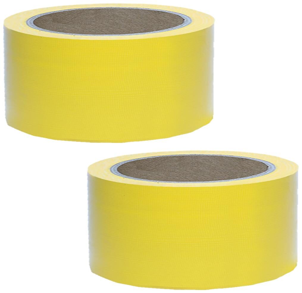 

VCR Yellow Duct Tape - 18 Meters in Length 48mm 2 Width - 2 Rolls Per Pack