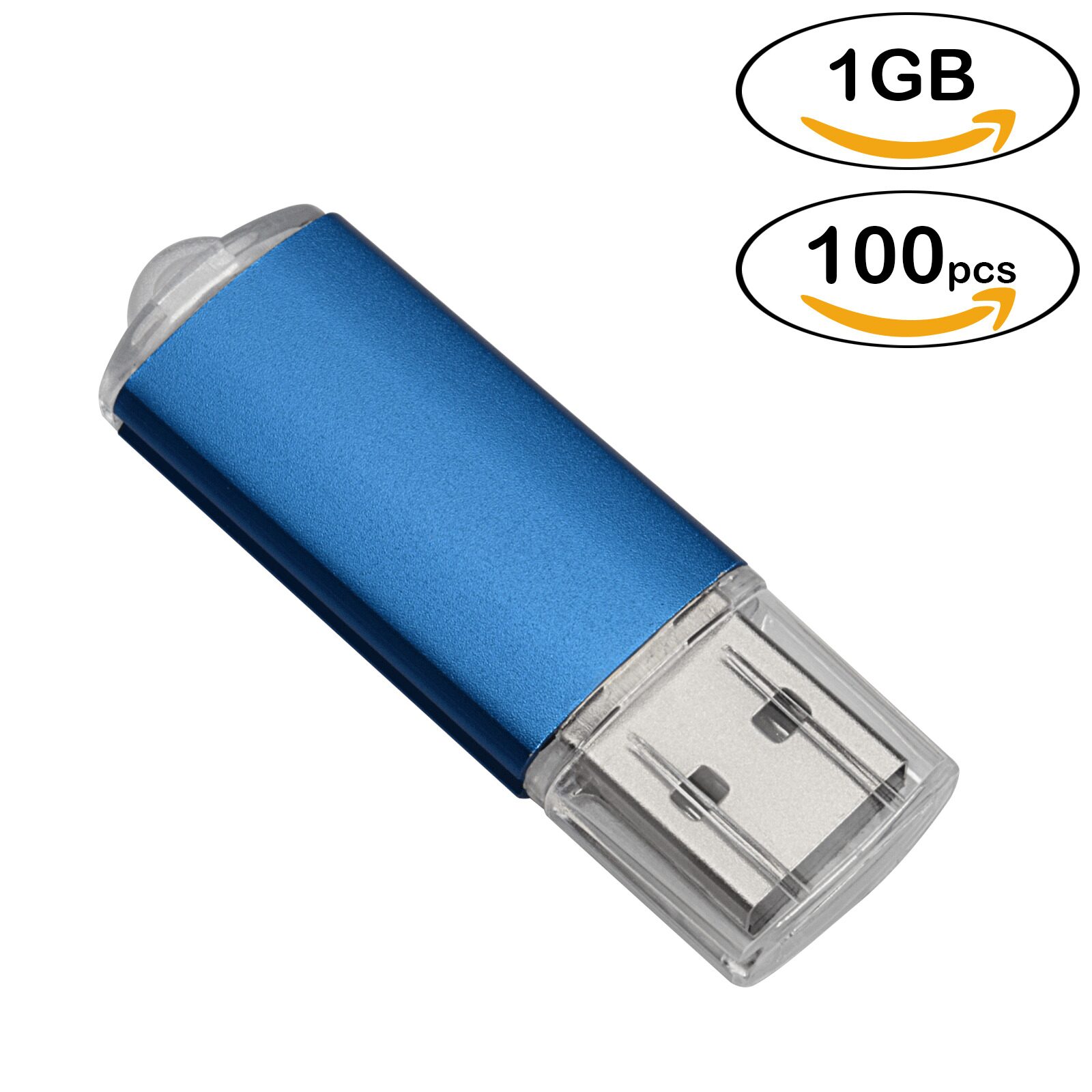 

100 X 1-16GB USB Flash Drives Flash Memory Stick Rectangle Model Thumb Pen Drive