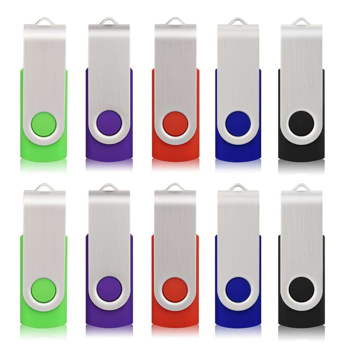 

10pcs 8GB USB Stick 2 0 Flash Drive Metal Thumb Storage Memory Pen Drive