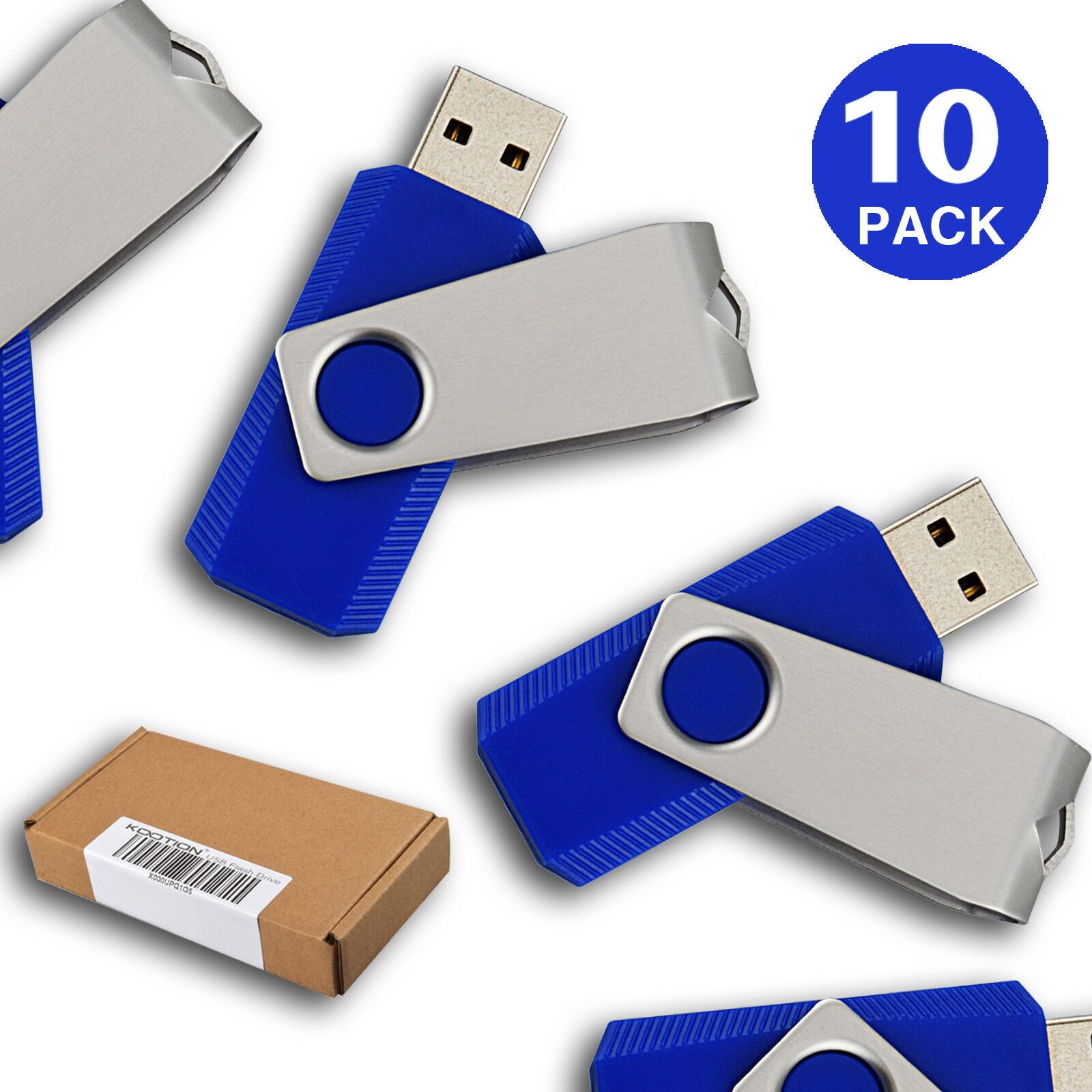 

10PCS lot Anti-skid Swivel 16GB USB 2 0 Flash Drive Flash Memory Stick Pen Drive