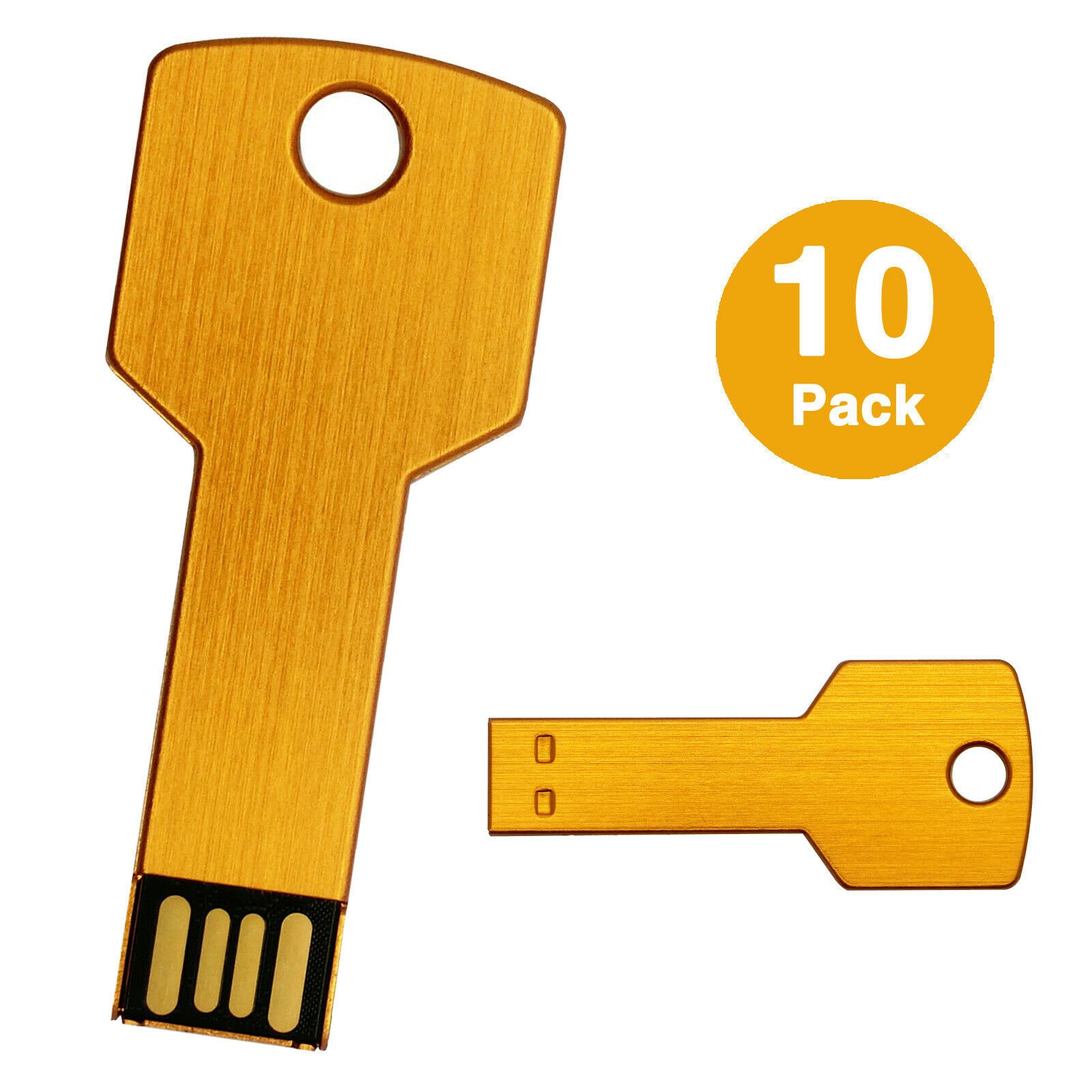 

10PCS Metal Key 1GB USB Flash Drives Thumb Memory Stick Storage Flash Pen Drive