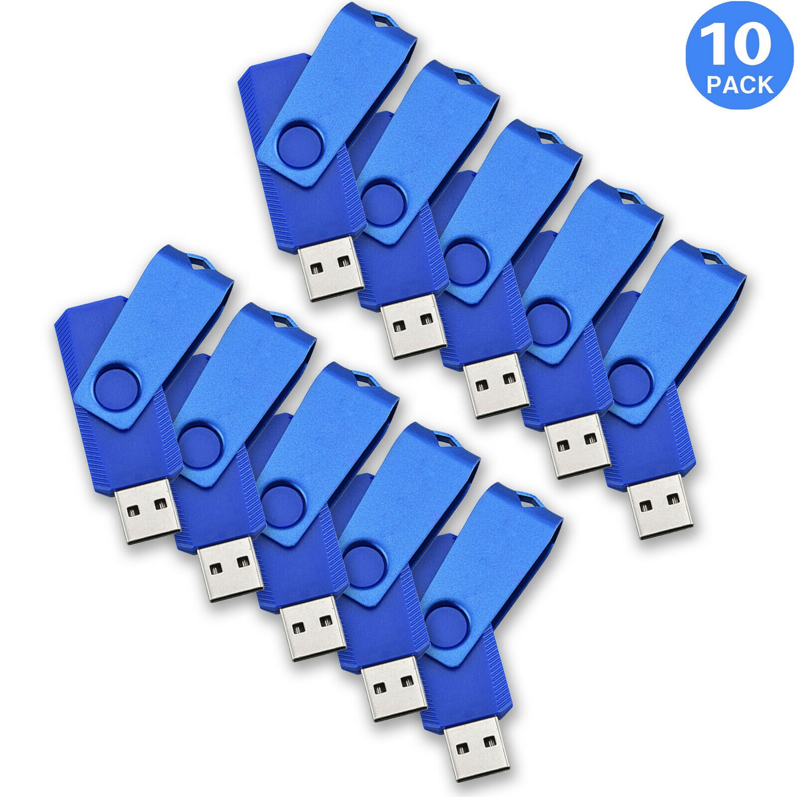 

10X 2GB Flash Memory Sticks USB Drives Blue Thumb Pen Drive Storage US Stock