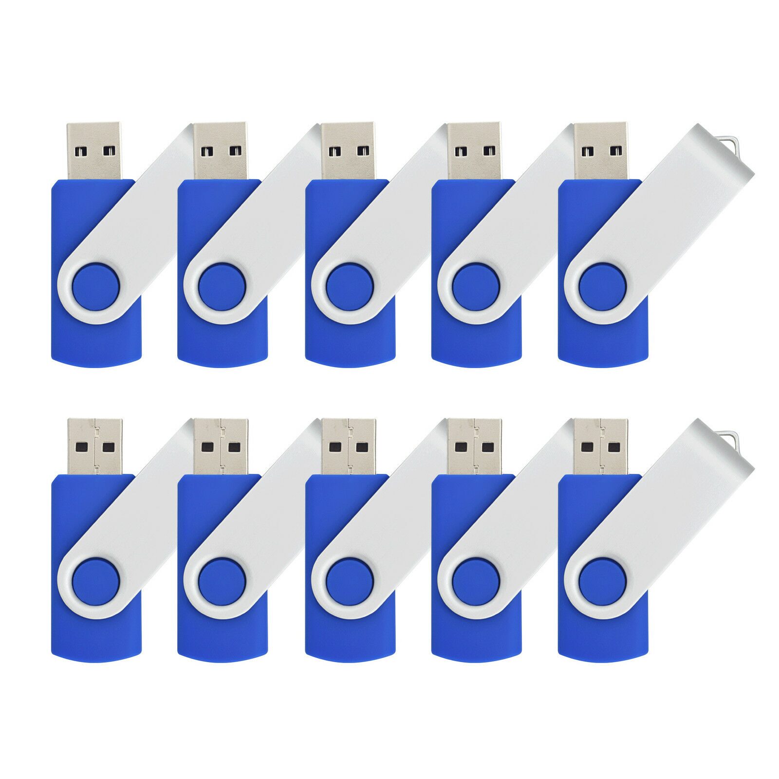 

10X 2GB Folding USB 2 0 Flash Drive Rotating Flash Memory Stick Thumb Pen Drives