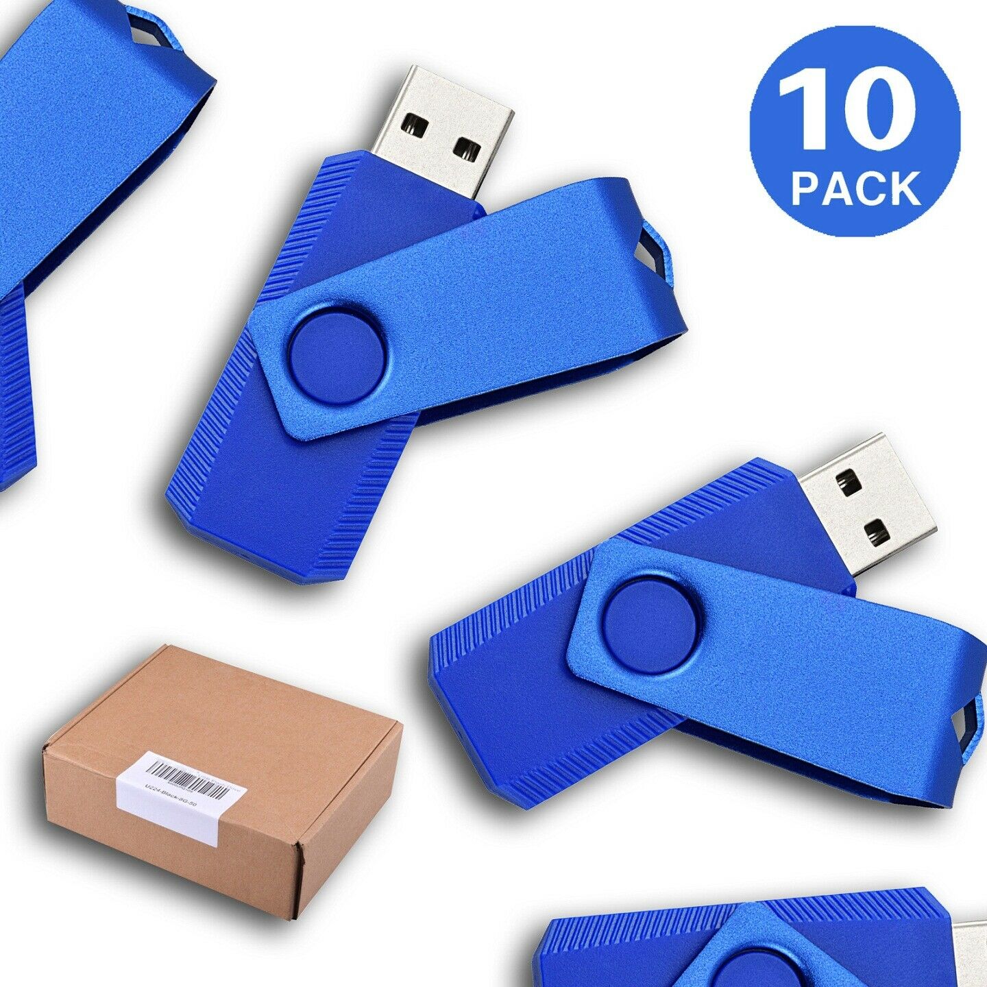 

10X USB 2 0 Flash Drive 1GB 2GB 4GB 8GB 16GB Swivel Thumb Memory Stick Pen Drive