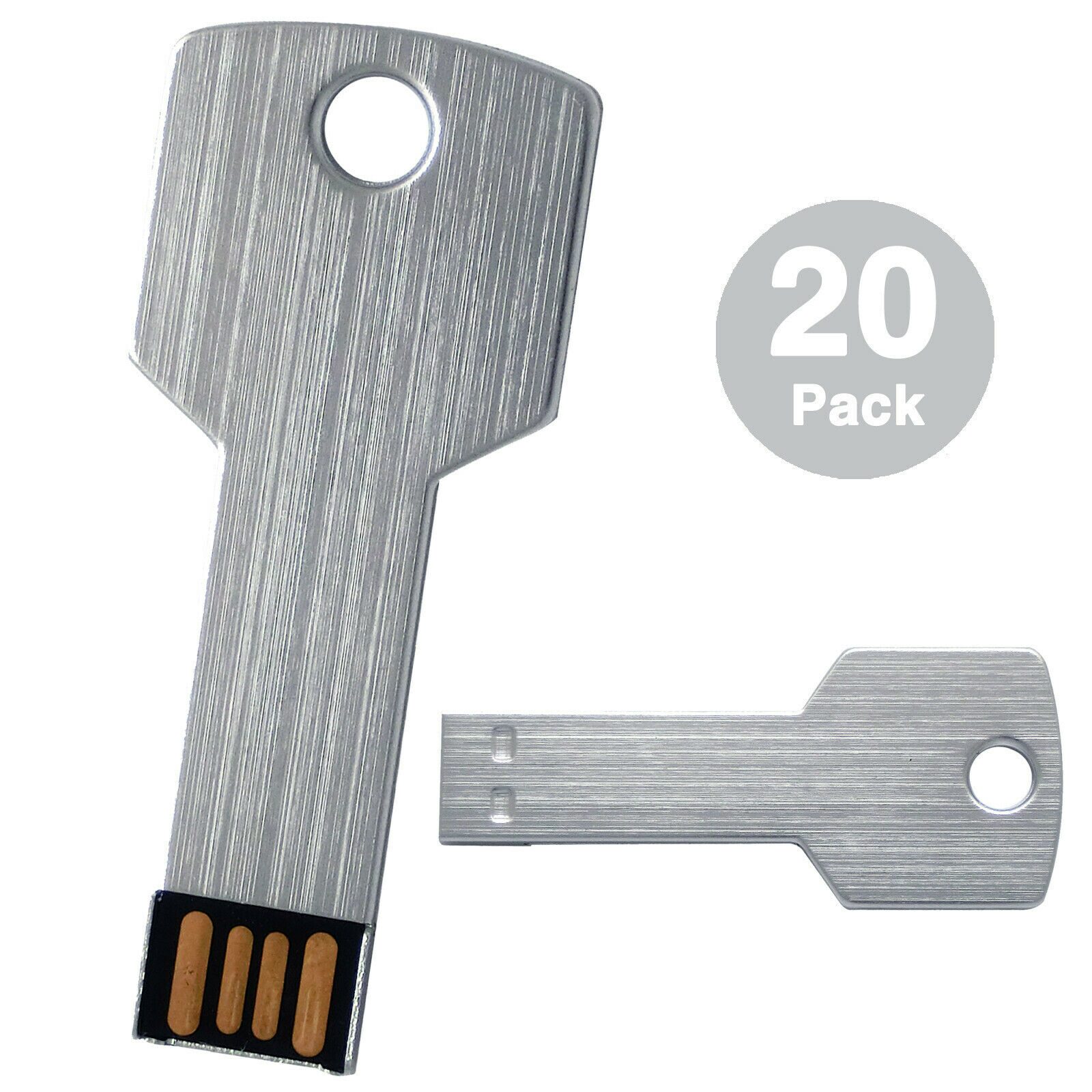 

20X 1GB-32GB USB Flash Drive Metal Key Model Enough Memory Stick Flash Pen Drive