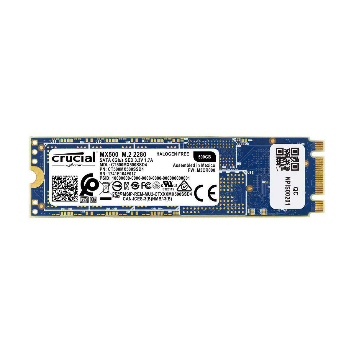 

Crucial MX500 500GB M 2 Type 2280 Internal SSD SATA III 6Gb s CT500MX500SSD4