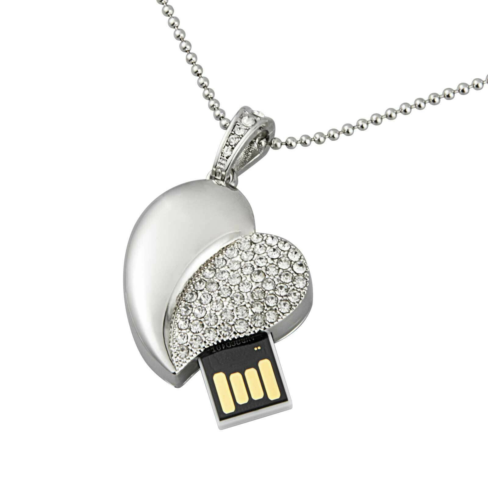 

Crystal Diamond Heart Shape Design 1Pack 8GB 16GB 32GB 64GB USB 2 0 Flash Drive