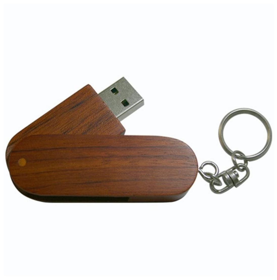 

nexShop Swivel Wooden Thumb Pendrive 8 GB USB 2 0 Pendrive ( Brown )