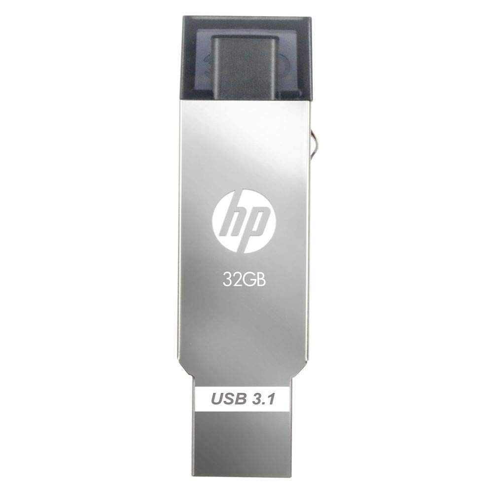 

HP X304m 32 GB USB 3 1 Type A Type C Pendrive ( Silver )