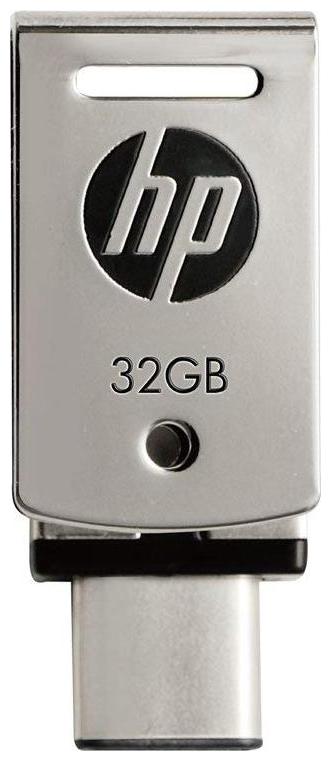 

HP X5000M 32 GB USB 3 1 Type A Type C Pendrive ( Silver )