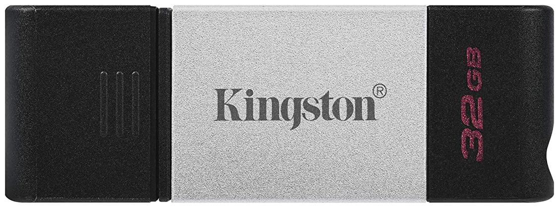 

Kingston DataTraveler 80 USB 3 2 32GB Type-C Flash Drive (Grey Black)