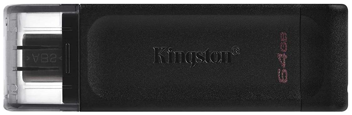 

Kingston DataTraveler DT70 64 GB Type-C USB 3 2 Flash Drive (Black)