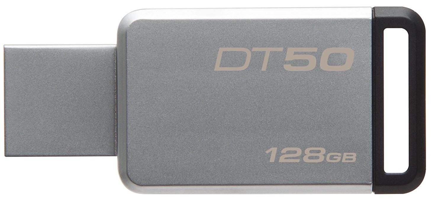 

Kingston DT50 128GBIN 128 GB USB 3 0 Pendrive ( Grey )