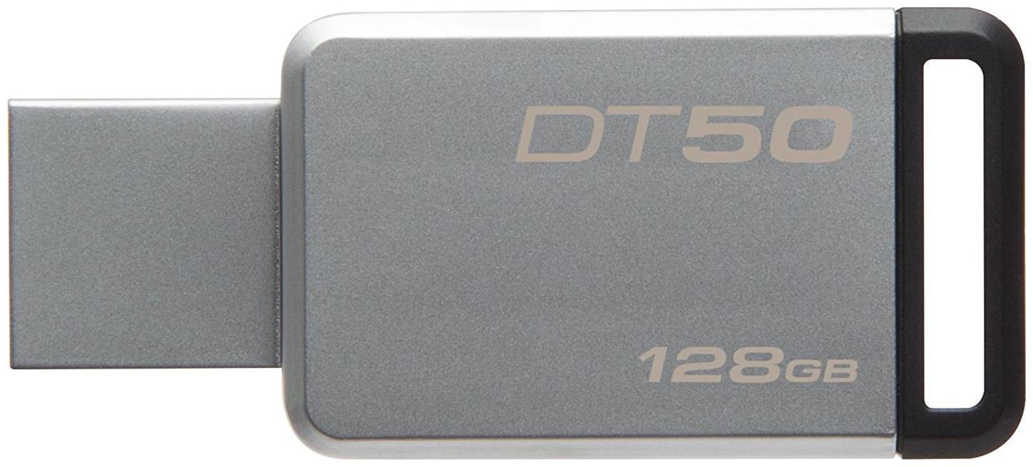 

Kingston DT50 128GBIN 128 GB USB 3 0 Pendrive ( Grey )