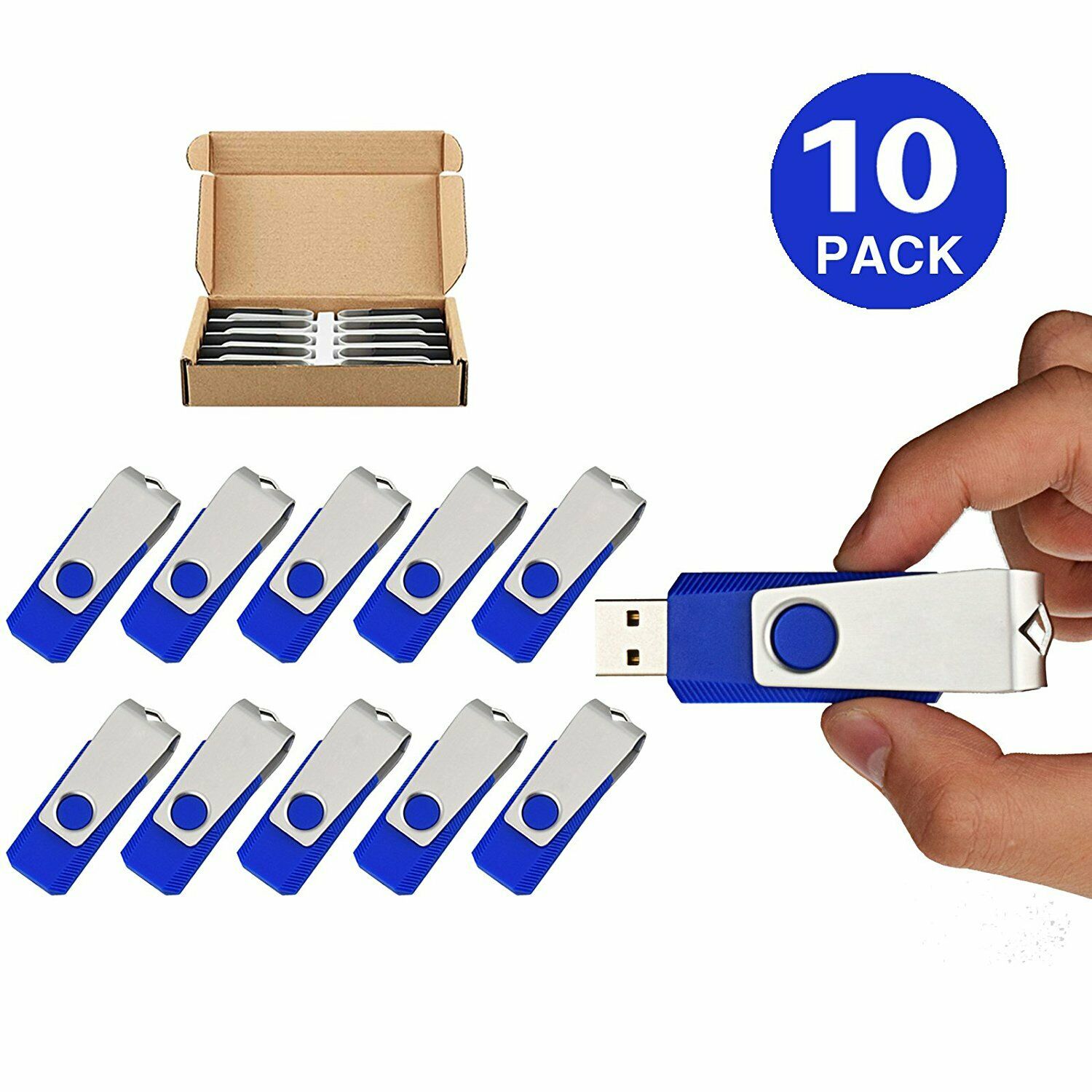 

Lot 10 1G-16G USB Flash Drives Thumb Drive USB 2 0 Memory Sticks Pen Drive Black