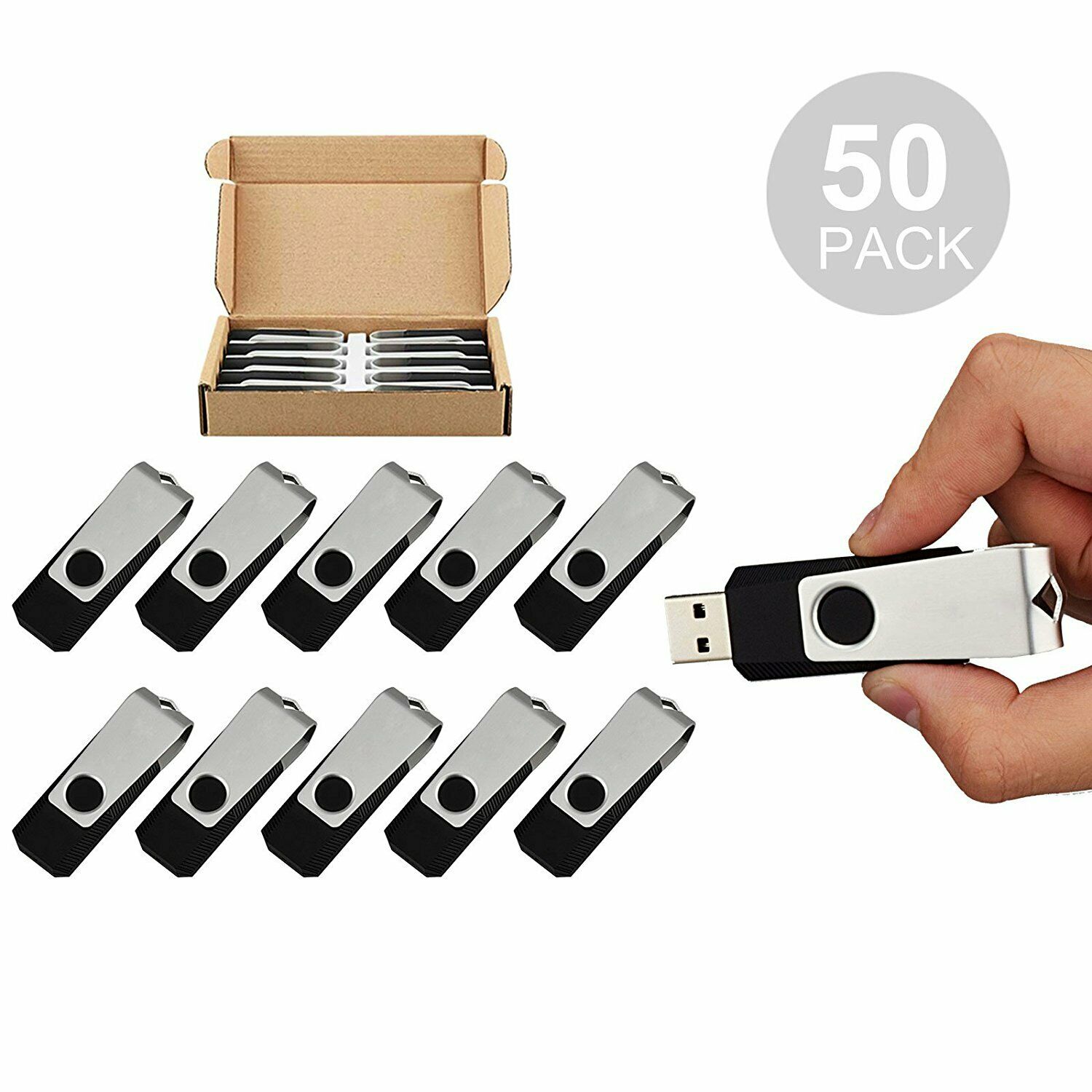 

LOT 10 20 50 100pcs 1GB Flash Pen Drives Memory Sticks Thumb U Disk Blank Media