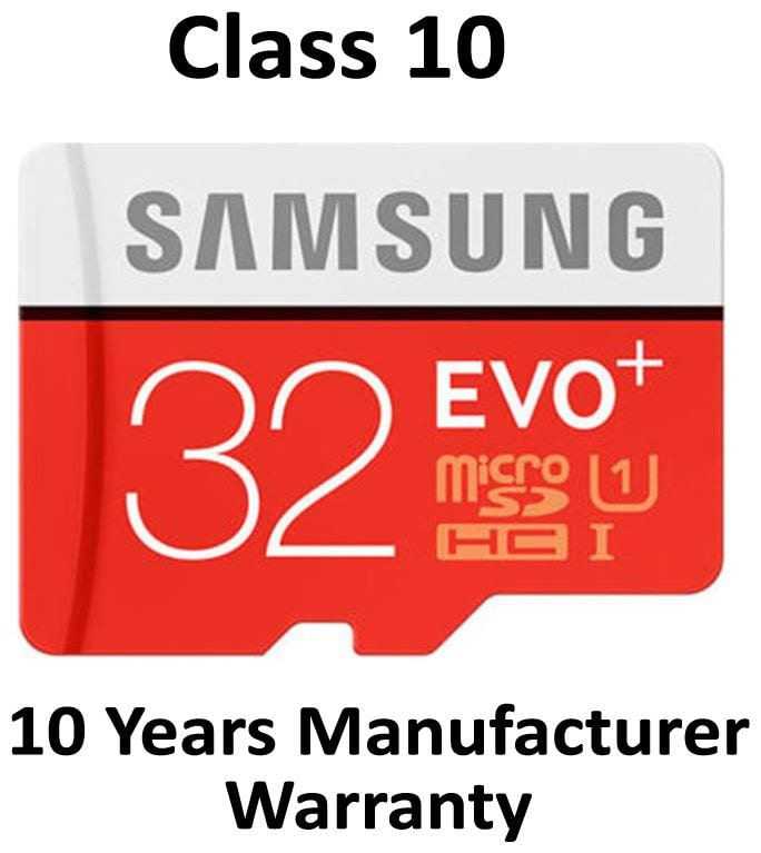 

Samsung EVO Plus microSDHC UHS-I 32 GB Class 10 Memory Card With SD Adapter
