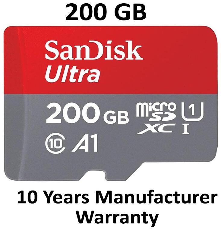 

SanDisk 200GB Class 10 microSDXC Memory Card(SDSQUAR-200G-GN6MA)