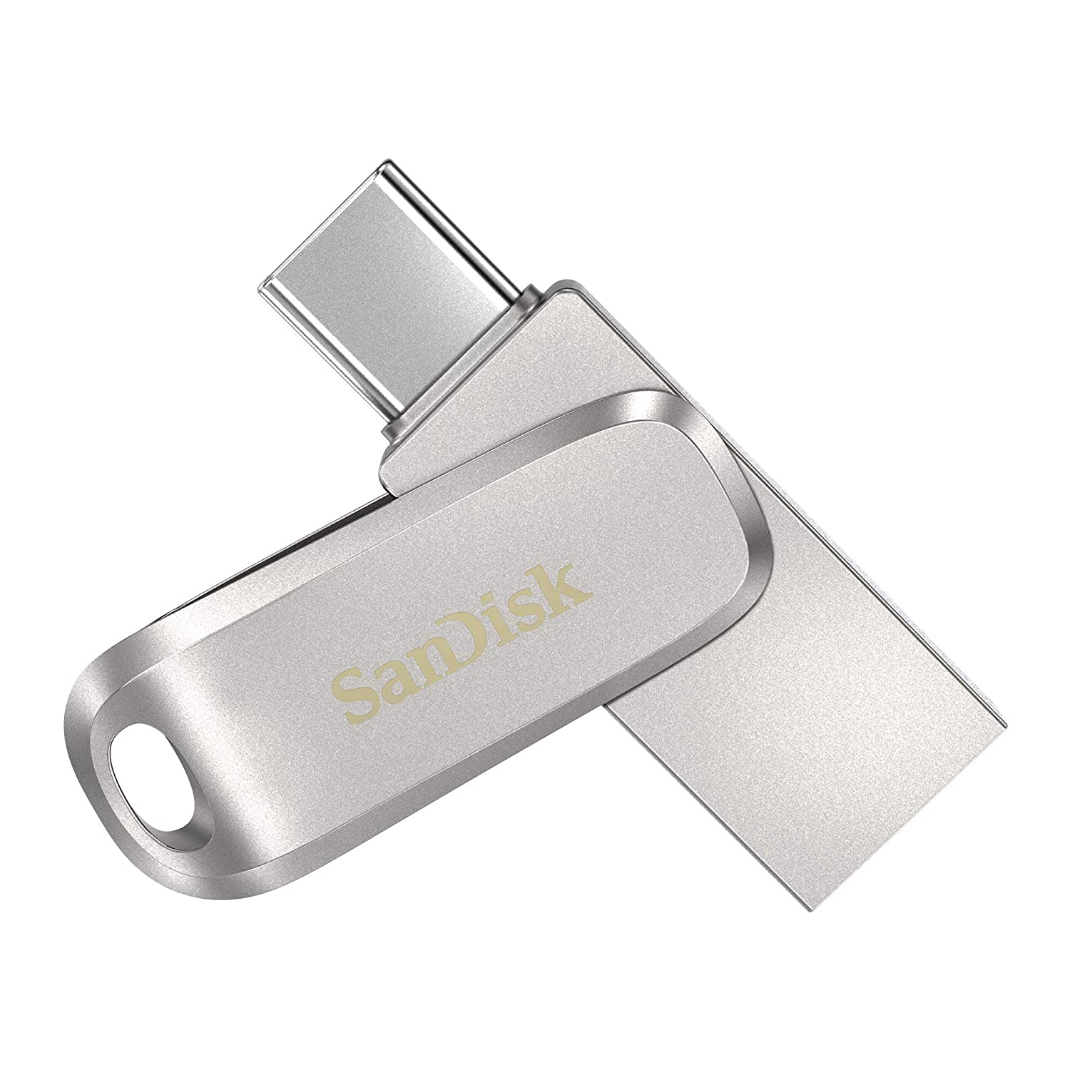 

SanDisk Dual Drive Luxe Type C 32 GB USB 3 1 Type A Type C Pendrive ( Silver )