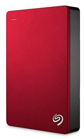 Seagate Backup Plus Slim 5TB Portable External Hard Drive (Red)