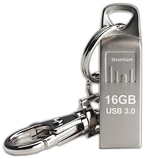 

Strontium 16 GB USB 3 0 Pendrive ( Silver )