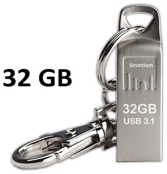 

Strontium 32 GB USB 3 1 Pendrive ( Silver )