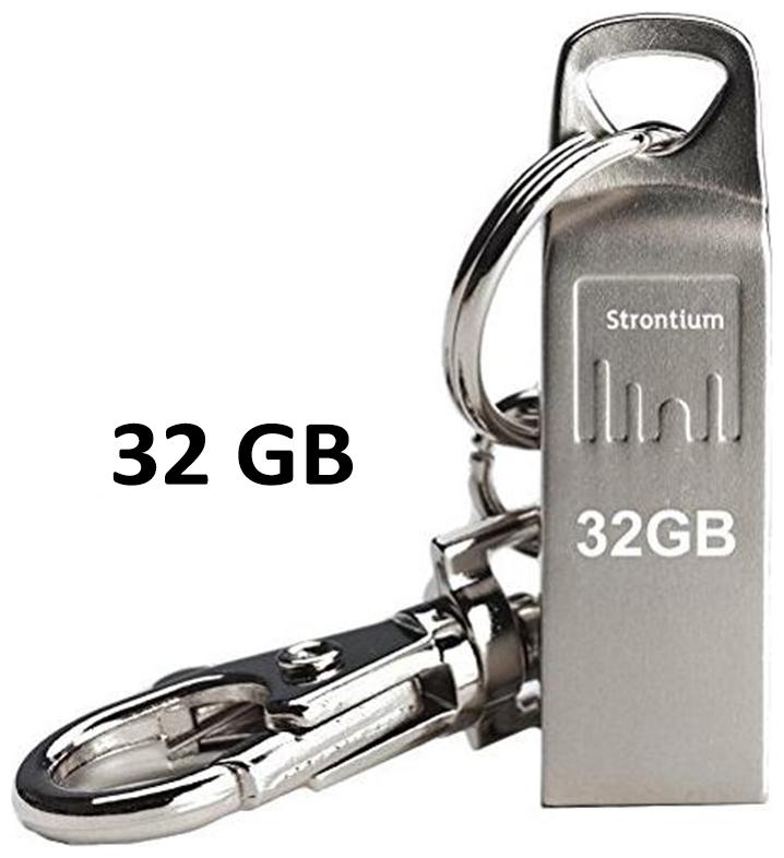 

Strontium 32 GB USB 2 0 Pendrive ( Silver )