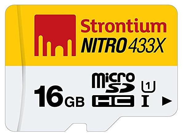 Strontium Nitro 16 GB Class 10 UHS-1 MicroSDHC Card (SRN16GTFU1R)